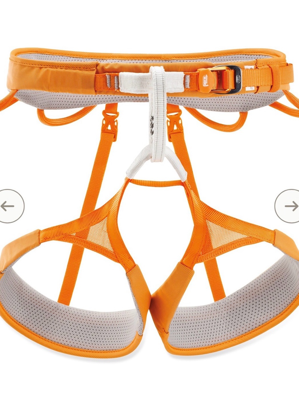 Rock Climbing Harness - Petzl Hirundos orange